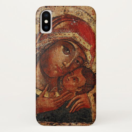 Korsunskaja icon of the Mother of God of Cherson iPhone X Case