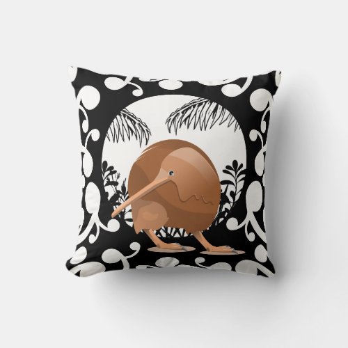 Koru Kiwi Throw Pillow