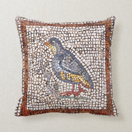 Kos Bird Mosaic Throw Pillow
