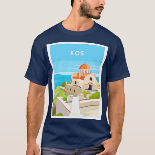 Kos Greece Greek Island Church T_Shirt