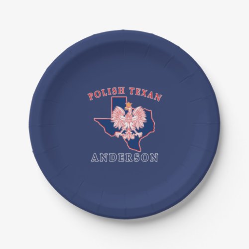 Kosciusko Polish Texan Paper Plates