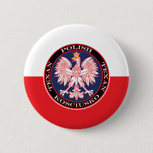 Kosciusko Round Polish Texan Button