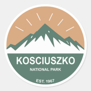 Kosciuszko National Park Classic Round Sticker