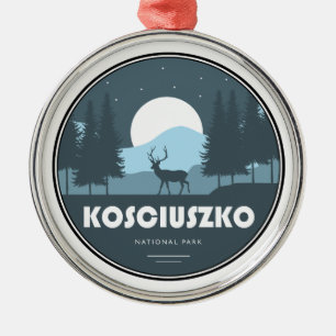 Kosciuszko National Park Deer Metal Ornament