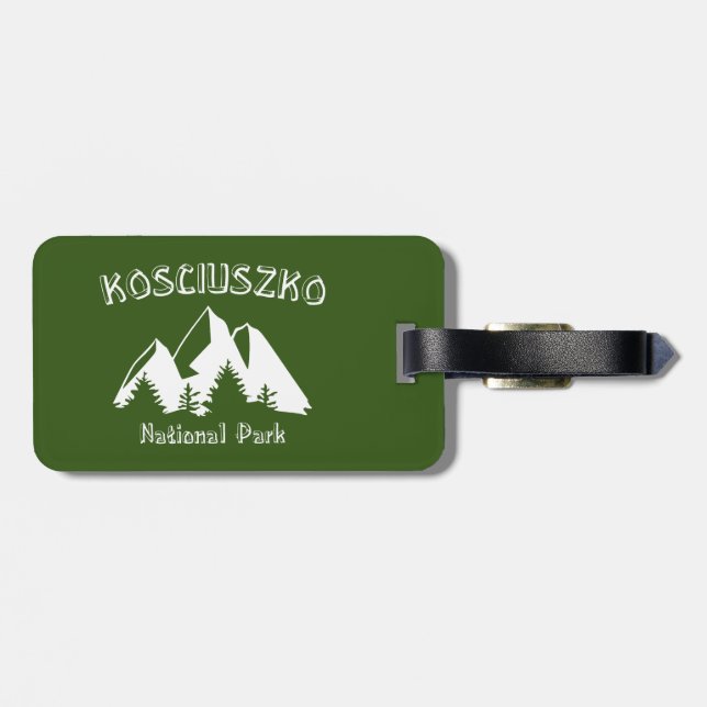 Kosciuszko National Park Luggage Tag (Back Horizontal)