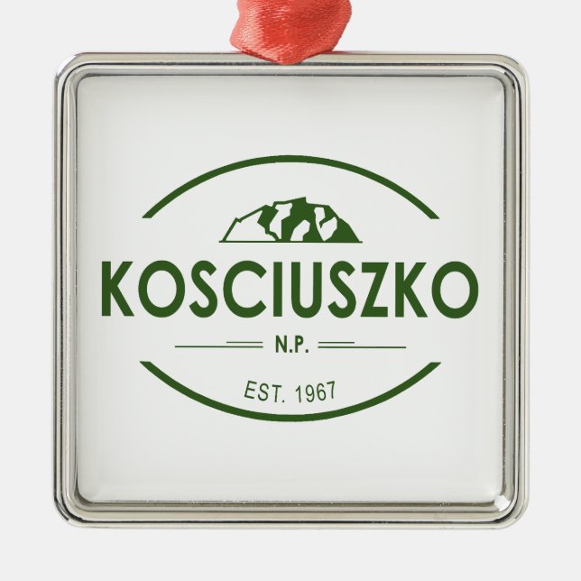 Kosciuszko National Park Metal Ornament (Front)
