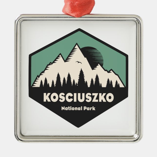 Kosciuszko National Park Metal Ornament (Front)
