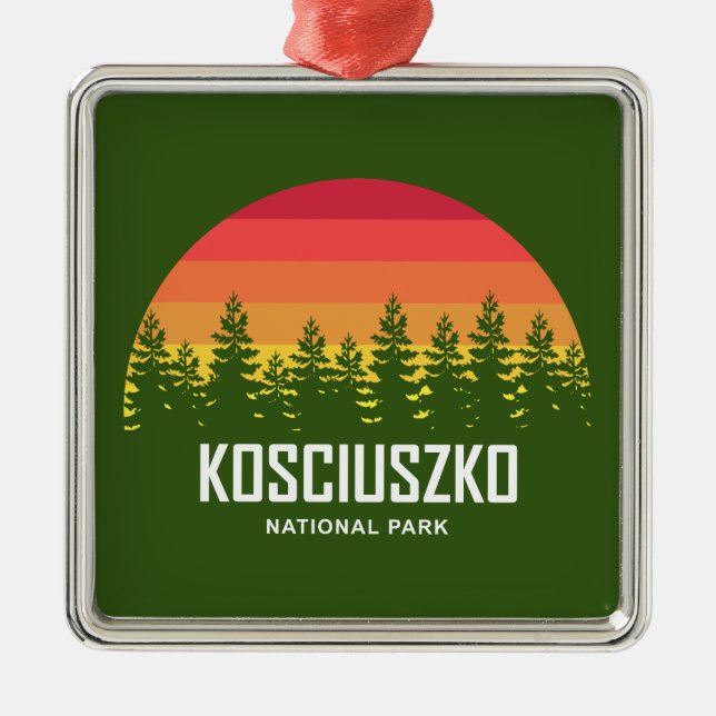 Kosciuszko National Park Metal Ornament (Front)