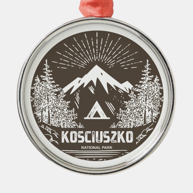 Kosciuszko National Park Metal Ornament (Front)