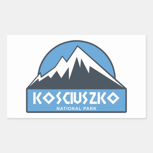 Kosciuszko National Park Rectangular Sticker