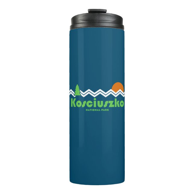 Kosciuszko National Park Retro Thermal Tumbler (Front)