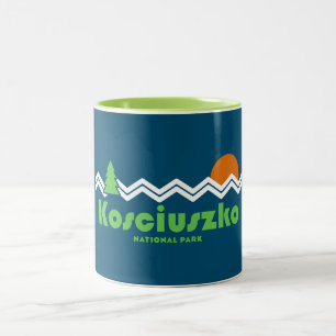Kosciuszko National Park Retro Two-Tone Coffee Mug