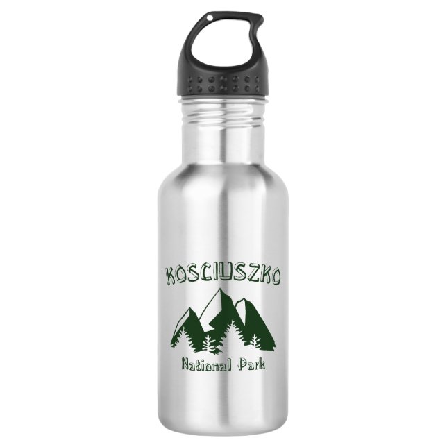 Kosciuszko National Park Stainless Steel Water Bottle (Front)