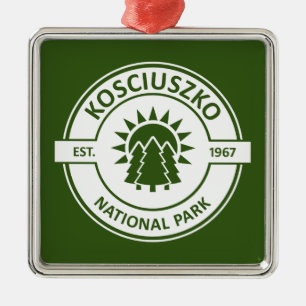Kosciuszko National Park Sun Trees Metal Ornament