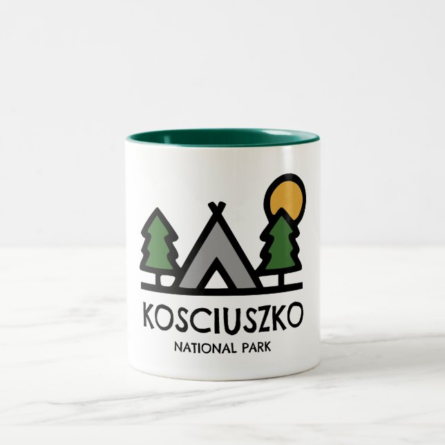 Kosciuszko National Park Two-Tone Coffee Mug (Center)