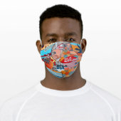 Kosharek Art Vintage Florida painting Face Mask (Worn)