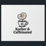 Kosher and Caffeinated Jewish Coffee Hanukkah   Wrapping Paper<br><div class="desc">Kosher Caffeinated,  Jewish Coffee Lover,  Hanukkah Caffeine,  Hebrew Culture Humor,  Kosher Coffee Meme,  Festive Jewish Drink,  Hanukkah 2025,  Coffee Obsession,  Jewish Holiday Energy,  Caffeinated Tradition</div>