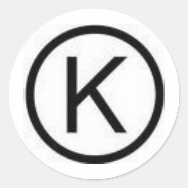 KOSHER CLASSIC ROUND STICKER (Front)