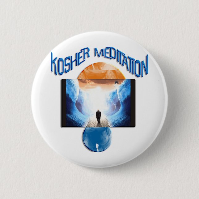Kosher Meditation Button (Front)