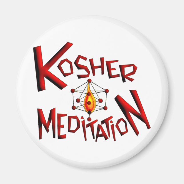 Kosher Meditation Magnet (Front)