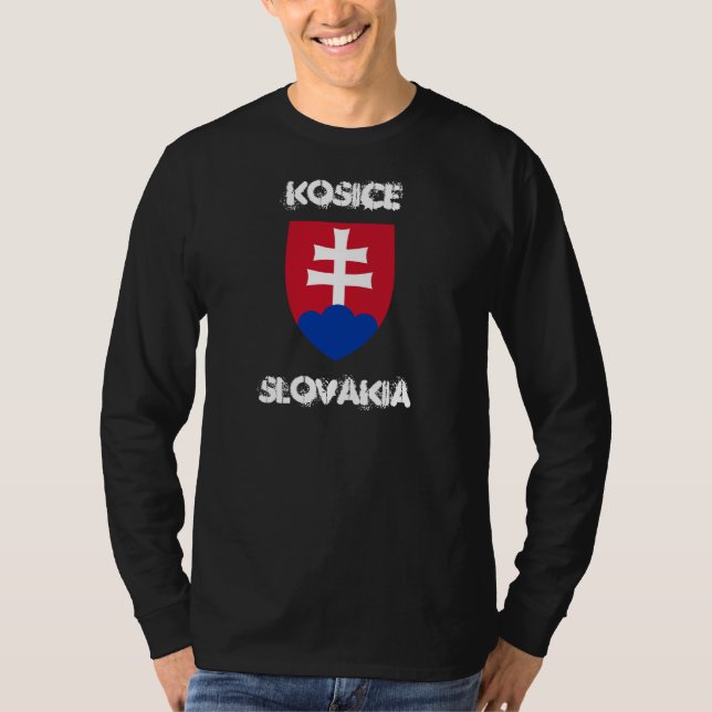Kosice, Slovakia with coat of arms T-Shirt (Front)