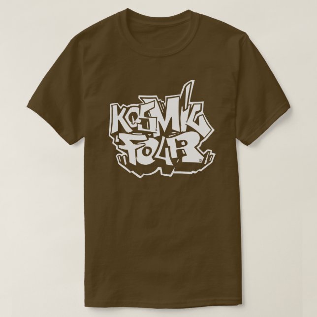 Kosmic4 Og Logo Brwn T-Shirt (Design Front)