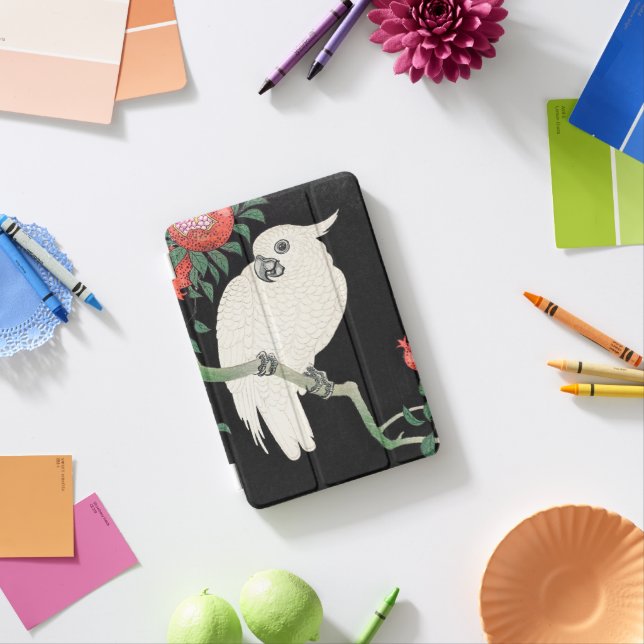 Koson - Cockatoo and Pomegranate iPad Mini Cover (In Situ)