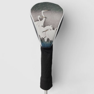 Koson Egrets in the Snow: Vintage Japanese Golf Head Cover