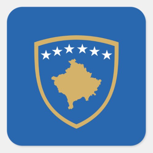 Kosovar Coat of Arms Kosovo Square Sticker
