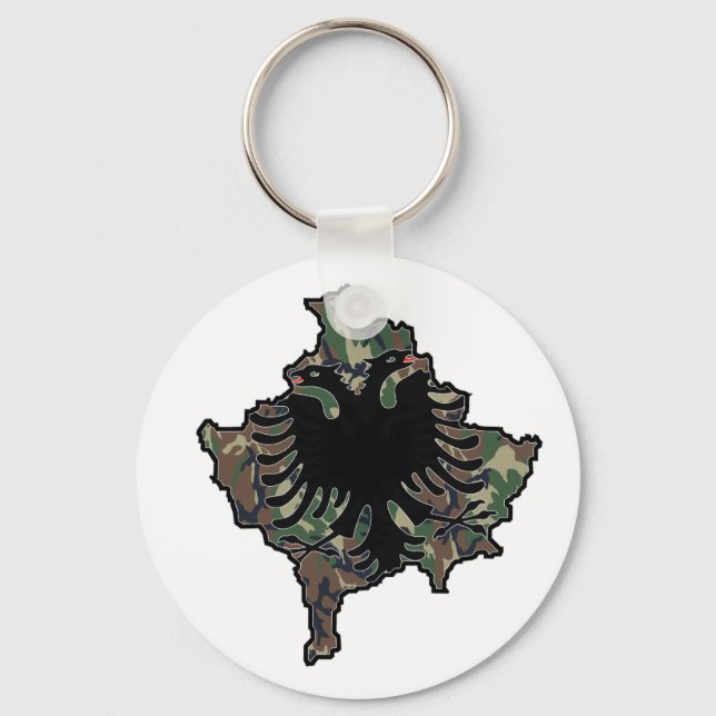 Kosovo Army Key Keychain (Front)