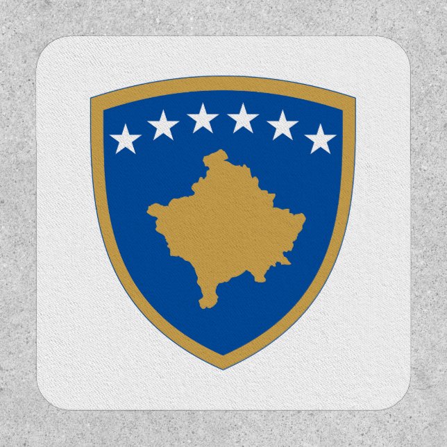 Kosovo country coat arms symbol emblem patch (Front)