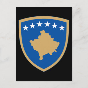 kosovo emblem postcard