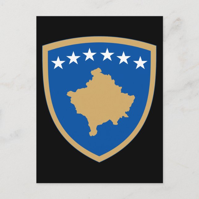 kosovo emblem postcard (Front)