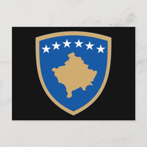 kosovo emblem postcard