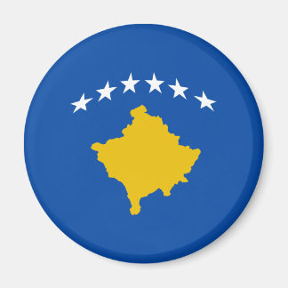 Kosovo Fisheye Flag Magnet
