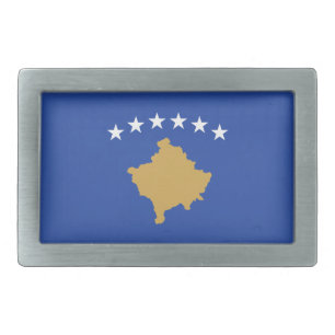 Kosovo Flag Belt Buckle