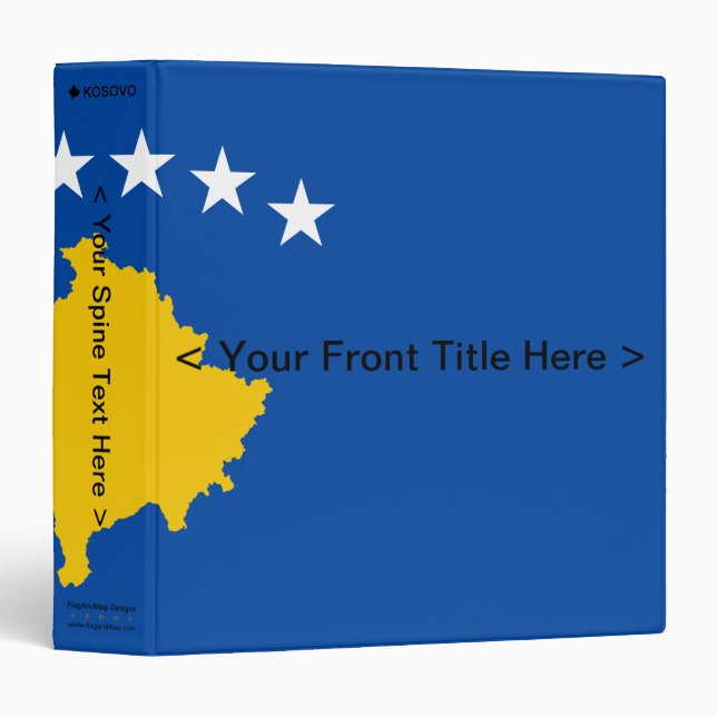 Kosovo Flag Binder (Front/Spine)