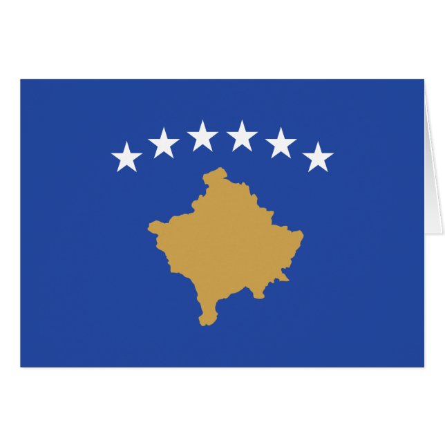 Kosovo Flag Cards (Front Horizontal)