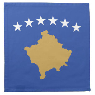 Kosovo Flag Cloth Napkin