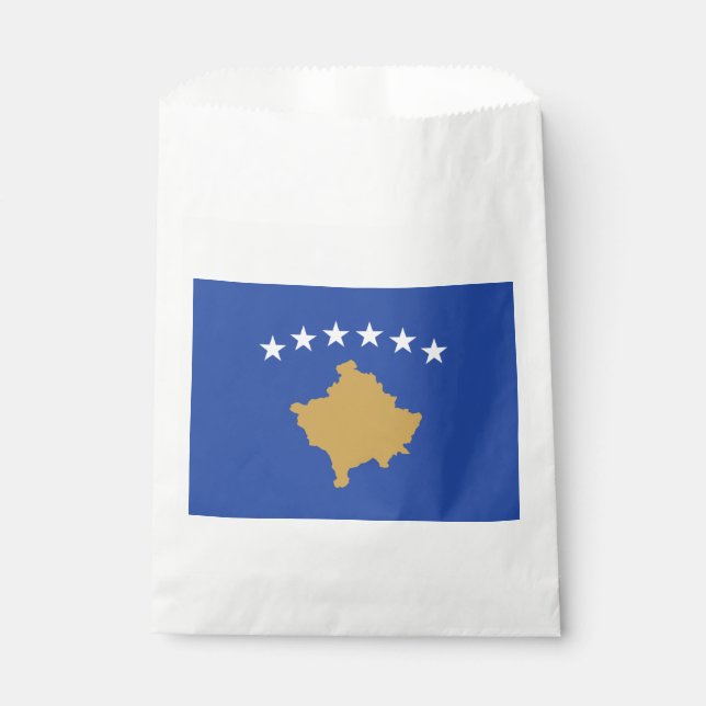 Kosovo Flag Favor Bag (Front)