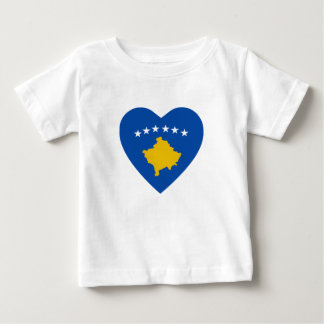 Kosovo Flag Heart T-Shirt