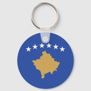 Kosovo Flag Keychain