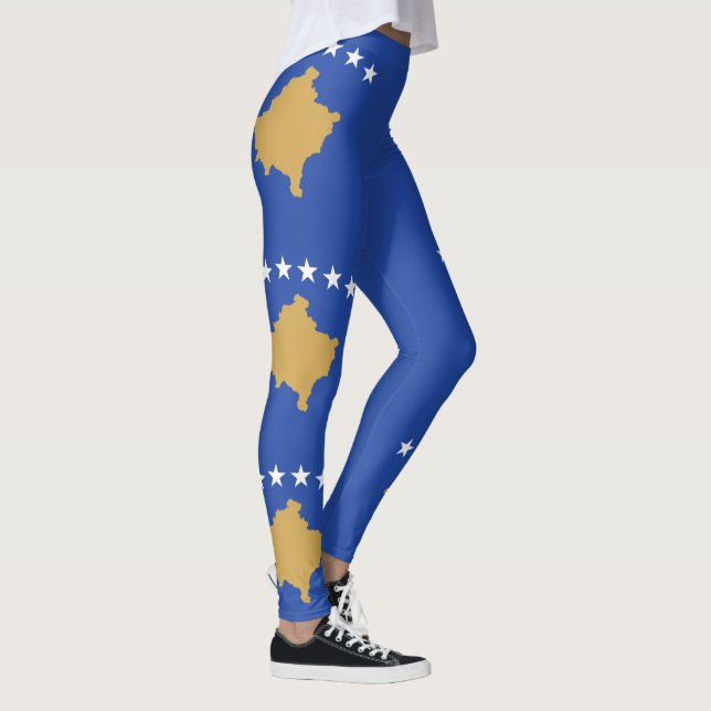 Kosovo Flag Leggings (Right)
