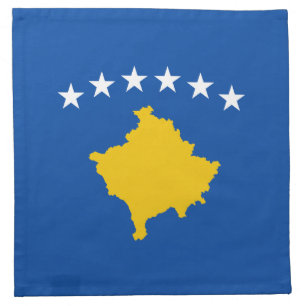 Kosovo Flag Napkin