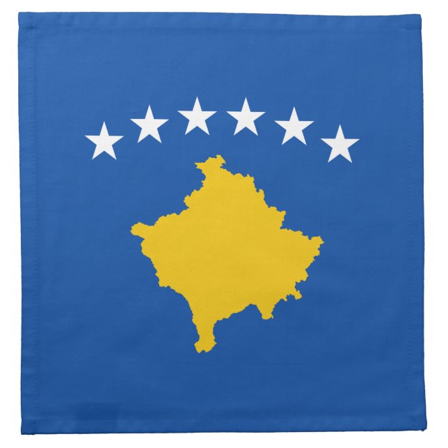 Kosovo Flag Napkin (Front)