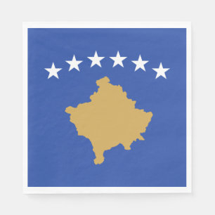 Kosovo Flag Napkins