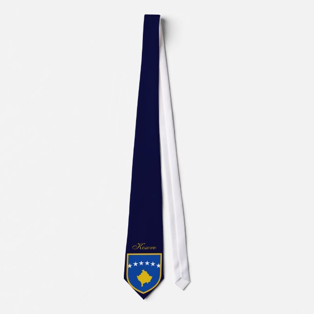 Kosovo Flag Neck Tie (Front)