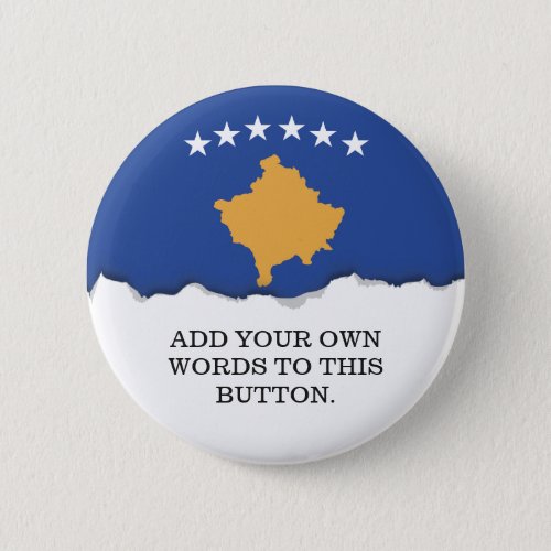 Kosovo Flag Pinback Button
