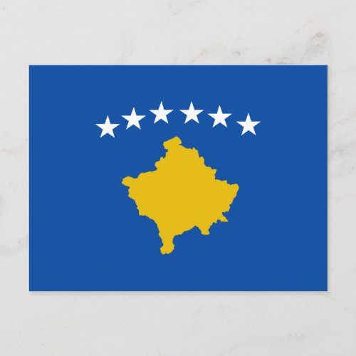 Kosovo Flag Postcard