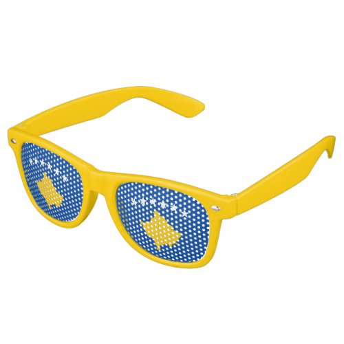 Kosovo Flag Retro Sunglasses